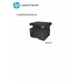 HP LaserJet Pro-MFP M435nw Troubleshooting Manual PDF download