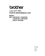 Brother Color-Laser-MFC L9610CDN L9630CDN L9635CDN L9670CDN EX670W Parts List Manual