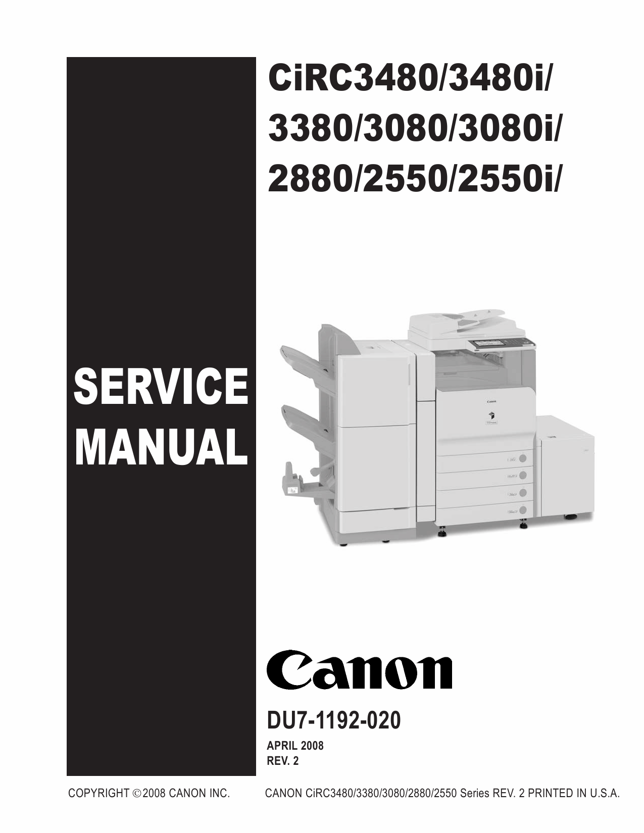 Canon Ir3100cn Copier Service Manual sharppostscy over