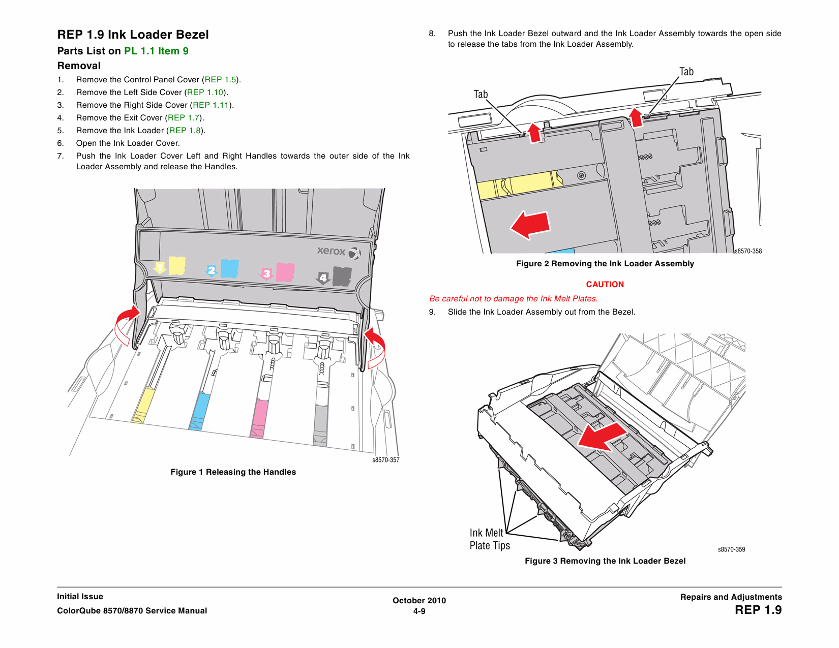 Xerox Printer ColorQube-8570 8870 Parts List and Service Manual