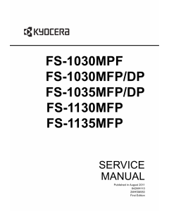 KYOCERA MFP FS-1030MFP 1035MFP 1130MFP 1135MFP Service Manual