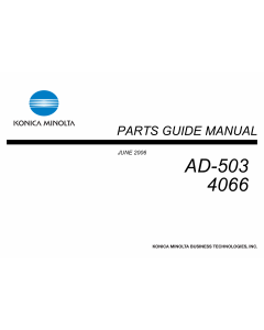 Konica-Minolta Options AD-503 4066 Parts Manual