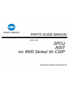 Konica-Minolta magicolor 4690 C20P SPCU A00T Parts Manual