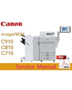 Canon imagePRESS C910 C810 C710 C710CA Service and Parts Manual