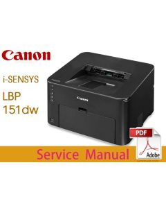 Canon i-SENSYS LBP 151 151dw Service Manual and Parts List.