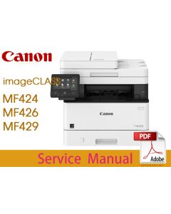 Canon imageCLASS MF424dw MF626dw MF429dw Service Manual and Parts List.
