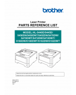 Brother Laser Printer HL-5440 5445 5450 5452 5470 5472 6180 6182 Parts Reference