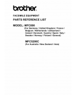 Brother MFC 890 5200C Parts Reference