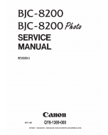Canon BubbleJet BJC-8200 Service Manual