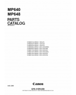Canon PIXMA MP640 MP648 Parts Catalog Manual