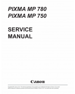Canon PIXMA MP780 MP750 Service Manual