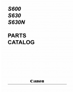 Canon PIXUS S600 S630 S630N Parts Catalog Manual