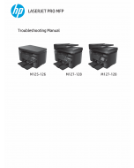 HP LaserJet Pro-MFP M125 M126 M127 M128 Troubleshooting Manual PDF download