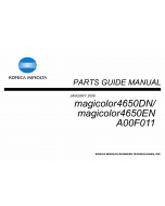 Konica-Minolta magicolor 4650DN 4650EN A00F011 Parts Manual