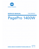 Konica-Minolta pagepro 1400W FIELD-SERVICE Service Manual