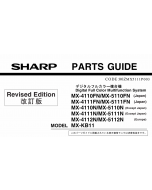 SHARP MX 4110 4111 4112 5110 5111 5112 N Parts Manual