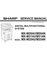 SHARP MX M264 314 354 U-N Service Manual