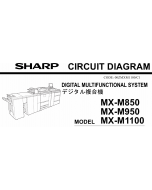 SHARP MX M850 M950 M1100 Circuit Diagrams