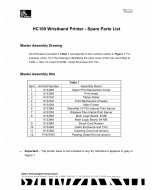 Zebra Label HC100 Parts List