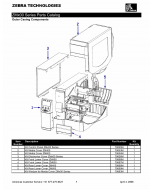 Zebra Label ZM400 ZM600 Parts List