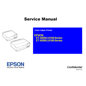 EPSON L8160 L8180 ET-8500 ET-8550 Service Manual