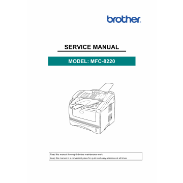 Brother MFC 8220 Service Manual and Parts