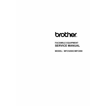 Brother MFC 890 5200C Service Manual