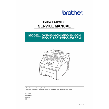 Brother MFC 9010 9120 9320 CN-CW DCP9010CN Service Manual