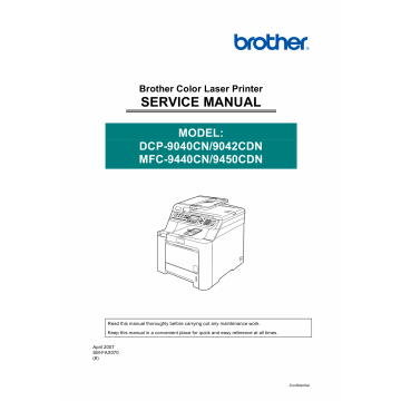Brother MFC 9440CN 9450CDN DCP9040CN 9042CND Service Manual