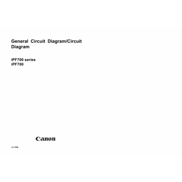 Canon ImagePROGRAF iPF700 Circuit Diagram