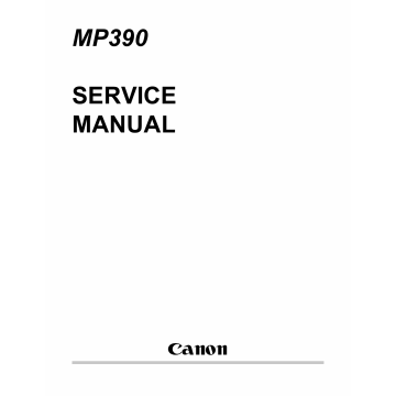 Canon MultiPASS MP-360 MP370 MP390 Service Manual