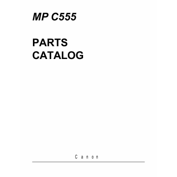 Canon MultiPASS MP-C555 Parts Catalog Manual