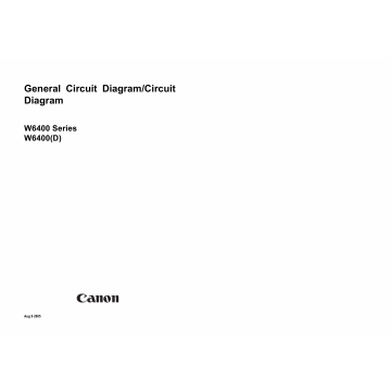 Canon Wide-Format-InkJet W8400D Circuit Diagram