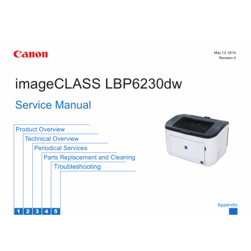 Canon imageCLASS LBP-6200 6230 6240 Service Manual