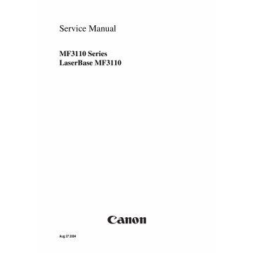 Canon imageCLASS MF-3110 Service Manual