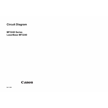 Canon imageCLASS MF-3240 Circuit Diagram