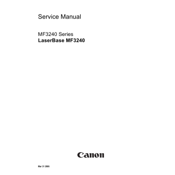 Canon imageCLASS MF-3240 Service Manual