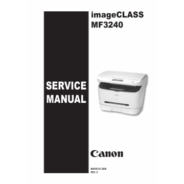 Canon imageCLASS MF-3240 Service and Parts Manual