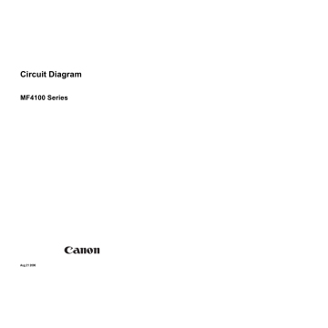 Canon imageCLASS MF-4100 4120 4122 4140 4150 Circuit Diagram