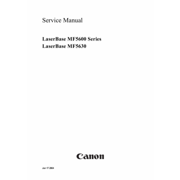 Canon imageCLASS MF-5630 MF5600 Service Manual