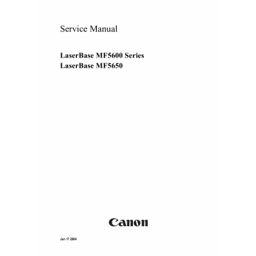 Canon imageCLASS MF-5650 Service Manual
