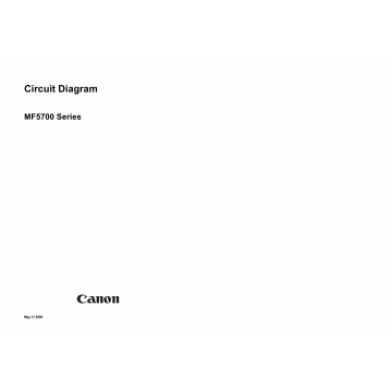 Canon imageCLASS MF-5700 Circuit Diagram