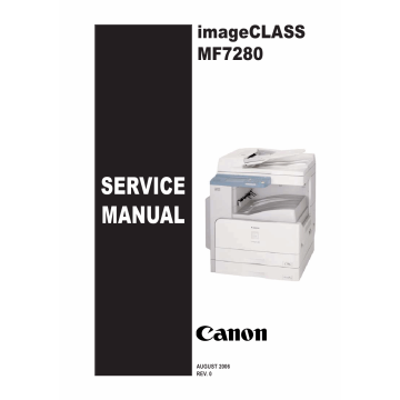Canon imageCLASS MF-7280 Service and Parts Manual