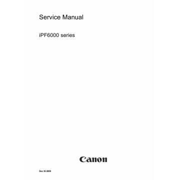 Canon imagePROGRAF iPF6200 Service Manual