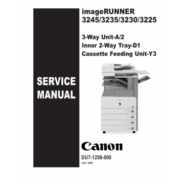 Canon imageRUNNER iR-3245 3235 3230 3225 Parts and Service Manual