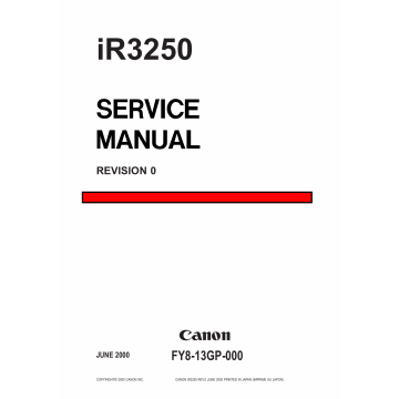 Canon imageRUNNER iR-3250 Parts and Service Manual