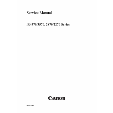 Canon imageRUNNER iR-4570 3570 2870 2270 Parts and Service Manual