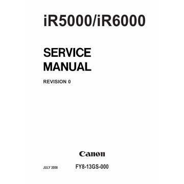 Canon imageRUNNER iR-5000 6000 Parts and Service Manual
