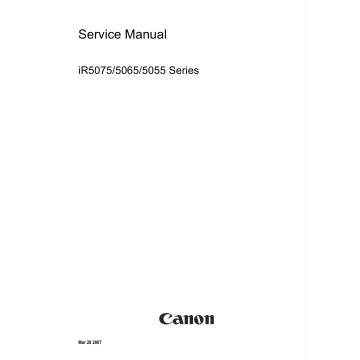 Canon imageRUNNER iR-5075 5065 5055 Parts and Service Manual