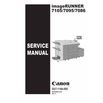 Canon imageRUNNER iR-7105 7095 7086 Parts and Service Manual